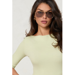 DOPASOWANA BLUZKA BASIC Z RĘKAWEM 3/4