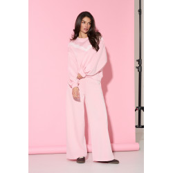 WISKOZOWE SPODNIE DRESOWE WIDE LEG