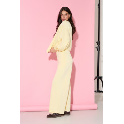 WISKOZOWE SPODNIE DRESOWE WIDE LEG