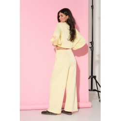 WISKOZOWE SPODNIE DRESOWE WIDE LEG