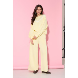 WISKOZOWE SPODNIE DRESOWE WIDE LEG