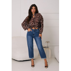 KOSZULA Z PRINTEM W GROCHY