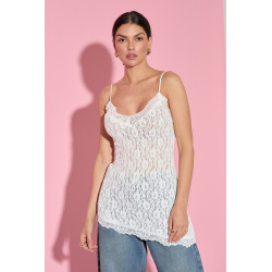 KORONKOWY TOP O DŁUŻSZYM KROJU