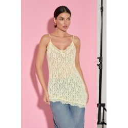 KORONKOWY TOP O DŁUŻSZYM KROJU