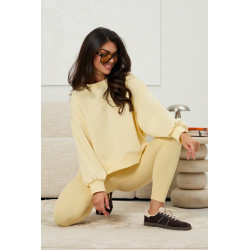 Oversizowa bluza z haftowanymi napisami