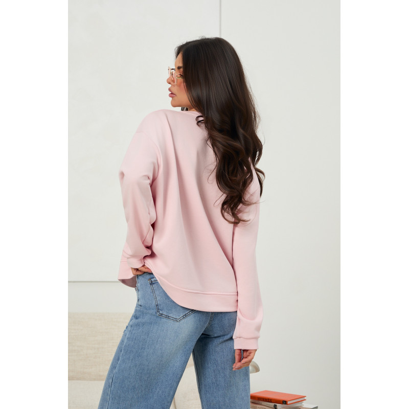 Bawełniana bluza oversize z nadrukiem