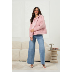 Bluza oversize z kapturem i ozdobnymi sznurkami | Hurtownia odzieży damskiej z Włoch