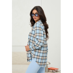Koszula w kratę o luźnym kroju