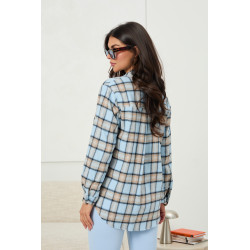 Koszula w kratę o luźnym kroju