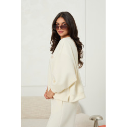 Oversizowa bluza z haftowanymi napisami