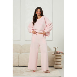 Oversizowa bluza z haftowanymi napisami