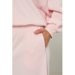 Wiskozowe spodnie dresowe typu wide leg