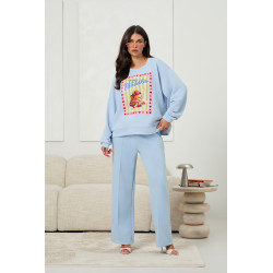 Bawełniana bluza oversize z nadrukiem