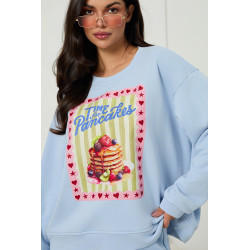 Bawełniana bluza oversize z nadrukiem