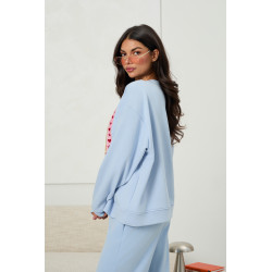 Bawełniana bluza oversize z nadrukiem