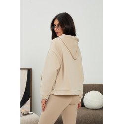 Bluza oversize z kapturem i ozdobnymi sznurkami | Hurtownia odzieży damskiej z Włoch