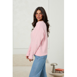 Kardigan z haftowanymi sercami | Sprzedaż hurtowa online