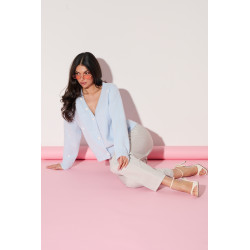 Kardigan z haftowanymi sercami | Sprzedaż hurtowa online