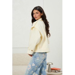 Krótka oversizowa kurtka typu trench