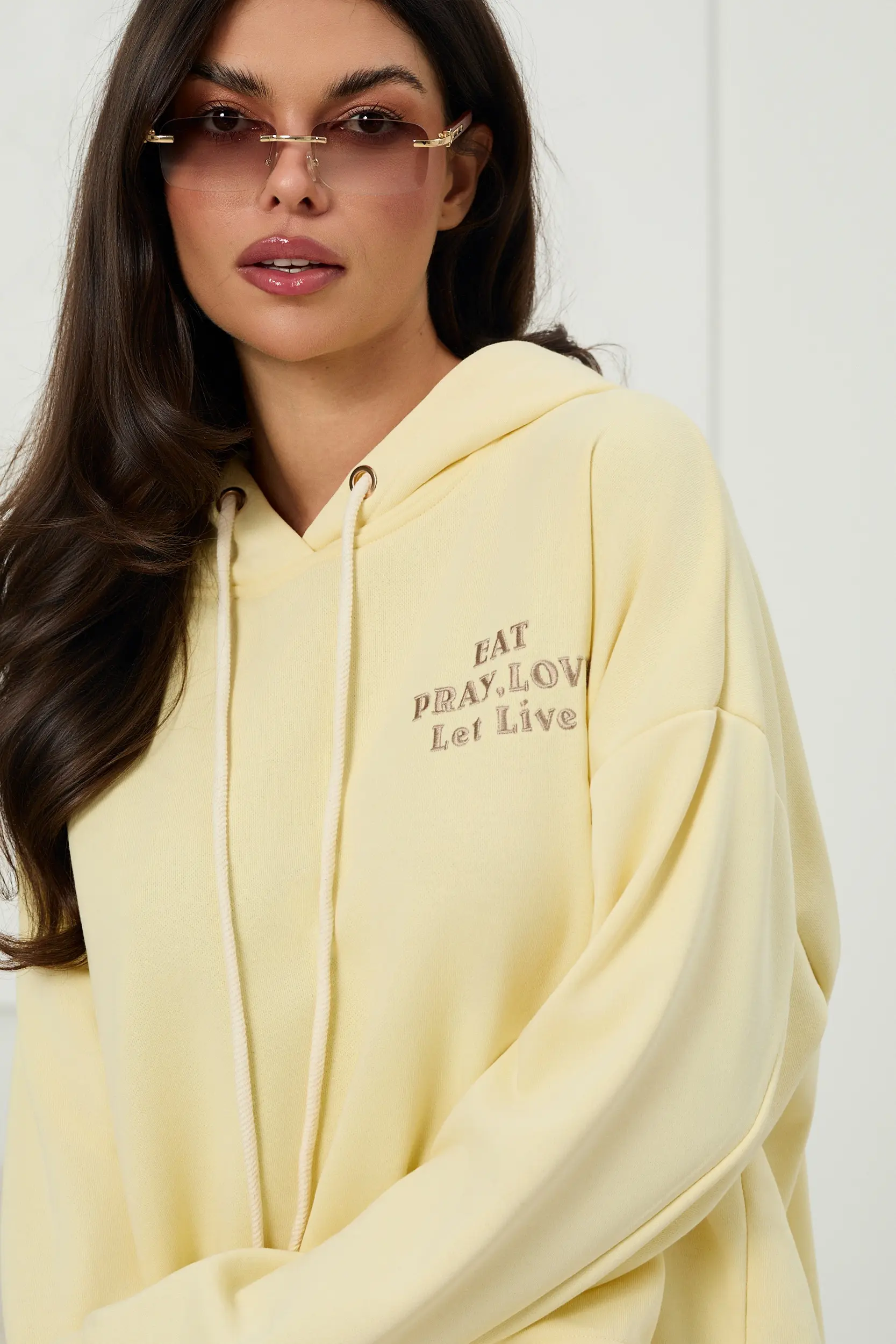 Bawełniana bluza oversize z kapturem