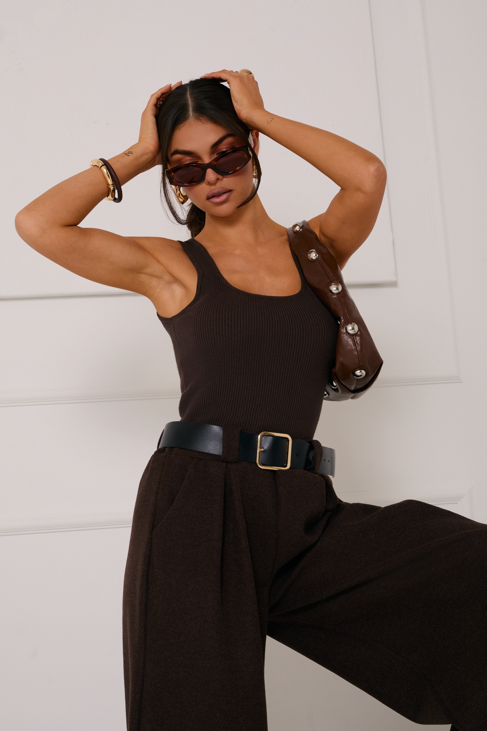 TOP Z PRĄŻKOWANEJ DZIANINY