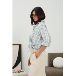 Oversizowa koszula w kratę - Hurt online | cotygodniowe dostawy