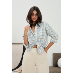 Oversizowa koszula w kratę - Hurt online | cotygodniowe dostawy