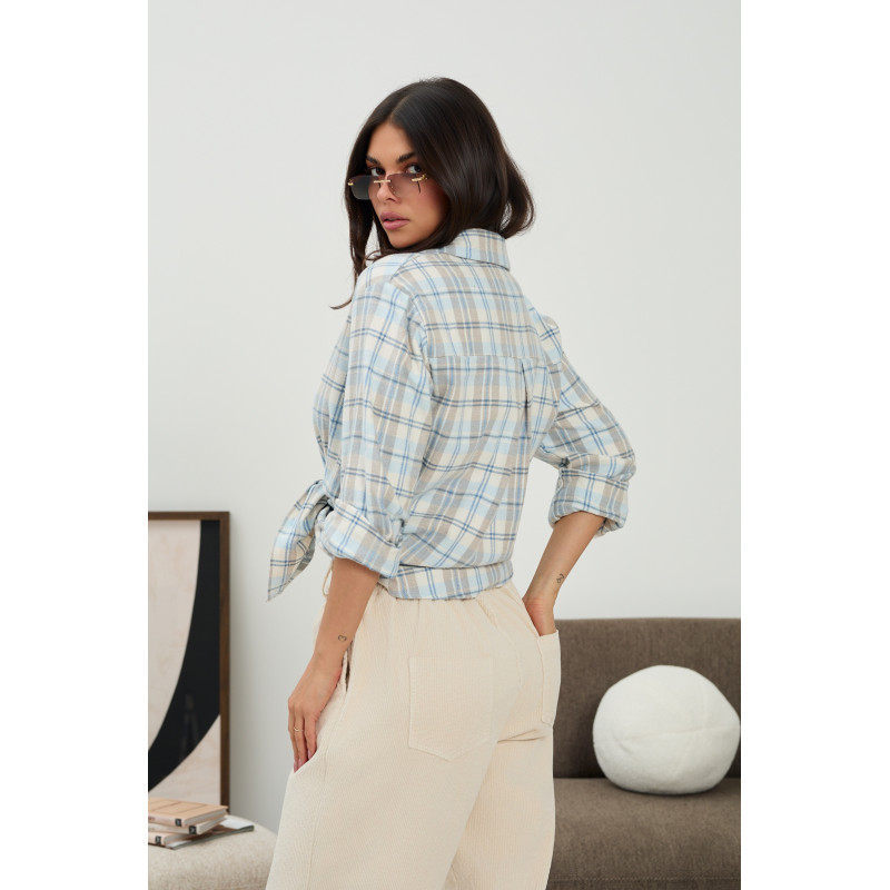 Oversizowa koszula w kratę - Hurt online | cotygodniowe dostawy