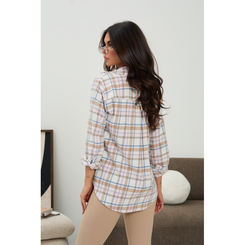 Oversizowa koszula w kratę - Hurt online | cotygodniowe dostawy