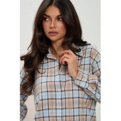 Casualowa koszula oversize w kratę - Hurt online | cotygodniowe dostawy