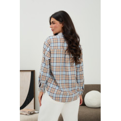 Casualowa koszula oversize w kratę - Hurt online | cotygodniowe dostawy