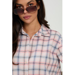 Casualowa koszula oversize w kratę - Hurt online | cotygodniowe dostawy