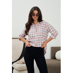 Casualowa koszula oversize w kratę - Hurt online | cotygodniowe dostawy