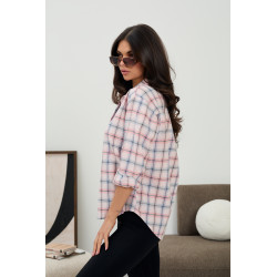 Casualowa koszula oversize w kratę - Hurt online | cotygodniowe dostawy