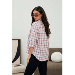 Casualowa koszula oversize w kratę - Hurt online | cotygodniowe dostawy