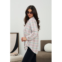 Luźna koszula w kratę | Hurtownia odzieży damskiej z Włoch