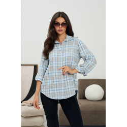 Casualowa koszula w kratę - Hurtownia odzieży online