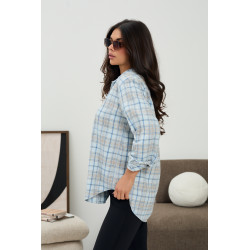 Casualowa koszula w kratę - Hurtownia odzieży online