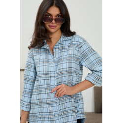 Casualowa koszula w kratę - Hurtownia odzieży online