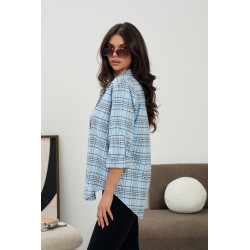 Casualowa koszula w kratę - Hurtownia odzieży online