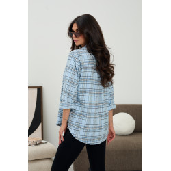 Casualowa koszula w kratę - Hurtownia odzieży online