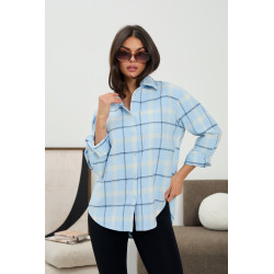 Bawełniana koszula w kratę | Hurtownia odzieży damskiej z Włoch