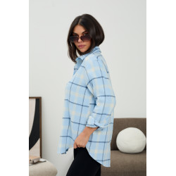 Bawełniana koszula w kratę | Hurtownia odzieży damskiej z Włoch