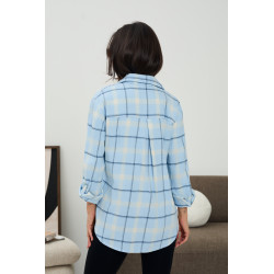 Bawełniana koszula w kratę | Hurtownia odzieży damskiej z Włoch