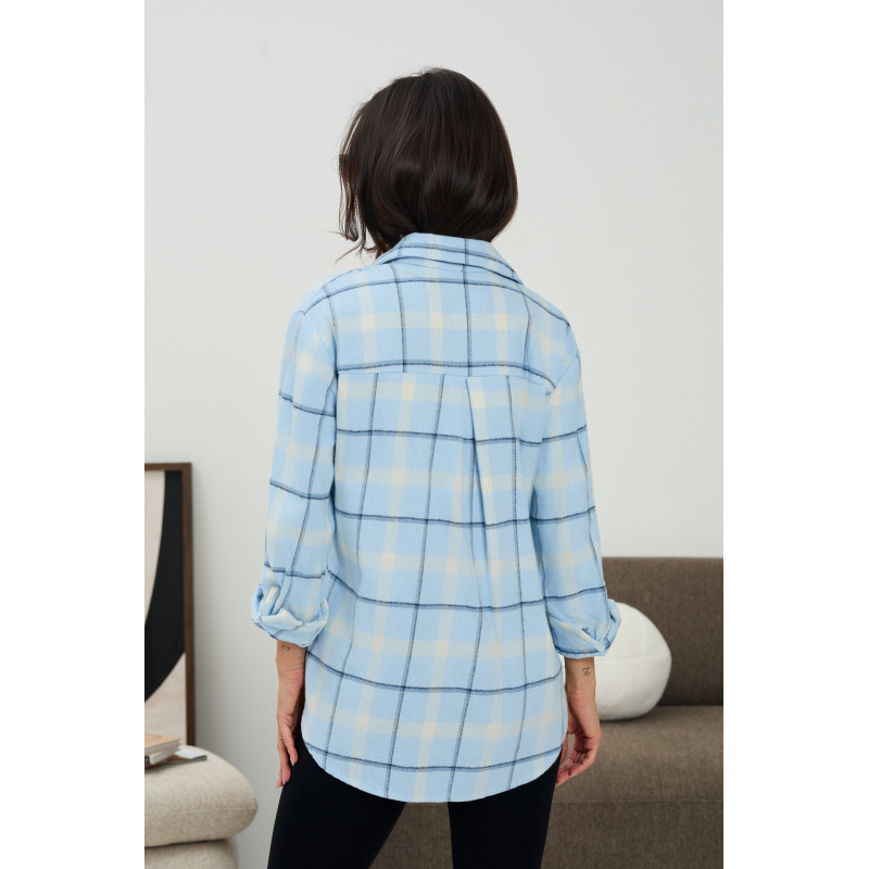 Bawełniana koszula w kratę | Hurtownia odzieży damskiej z Włoch