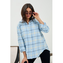 Bawełniana koszula w kratę | Hurtownia odzieży damskiej z Włoch