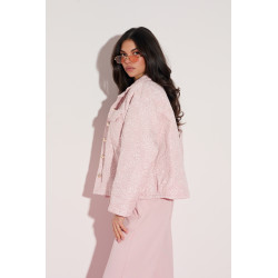 Kurtka oversize z kwiatowym motywem | Hurtownia odzieży damskiej italiamoda.pl