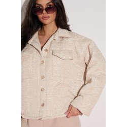 Kurtka oversize z kwiatowym motywem | Hurtownia odzieży damskiej italiamoda.pl