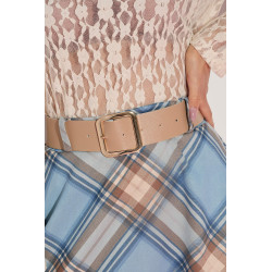 Spódnica midi w pastelową kratę | Hurtownia online italiamoda.pl