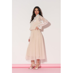 Tiulowa spódnica midi - Hurtownia odzieży damskiej z Włoch